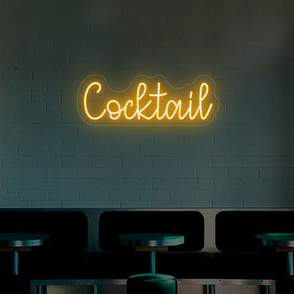 Crazy Cocktail Neon Sign | Orange