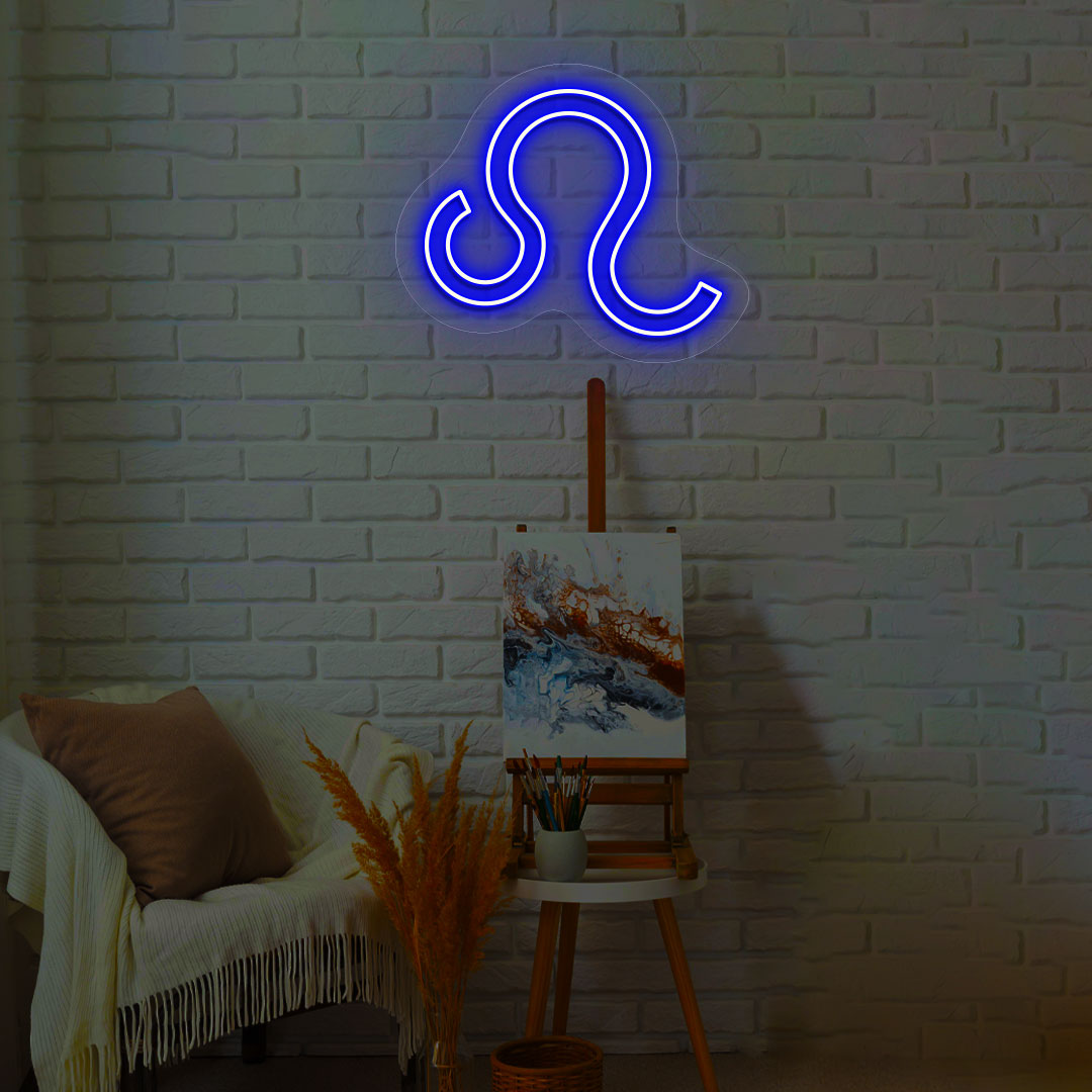 Leo Zodiac Neon Sign | CNUS013762 | Blue