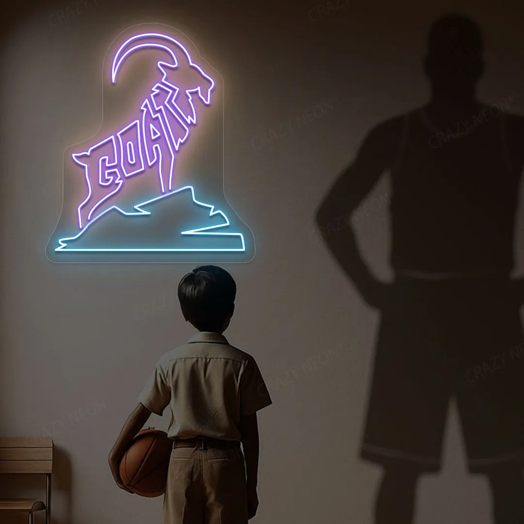 GOAT Neon Sign | Purple