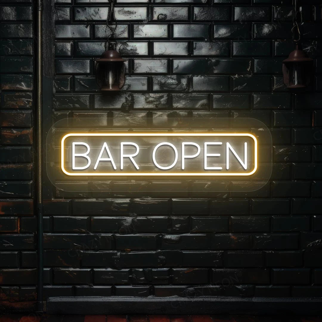 Bar Open sign | Orange