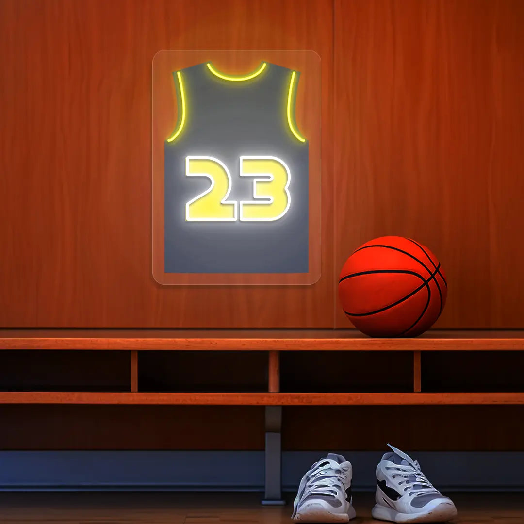 Indiana Nesmith 23 Jersey Basketball Neon Artwork