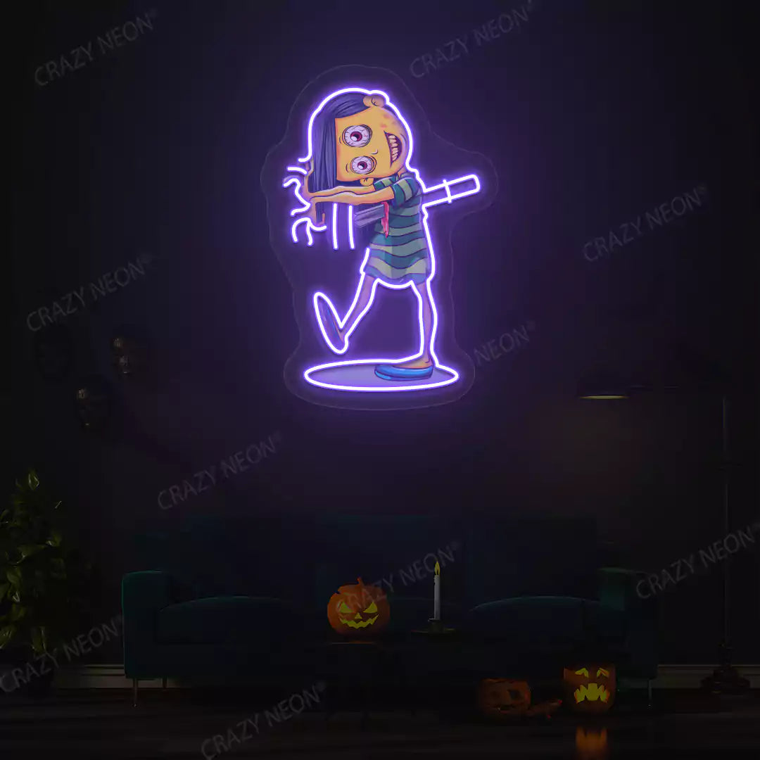 Demoness Neon Artwork | Purple