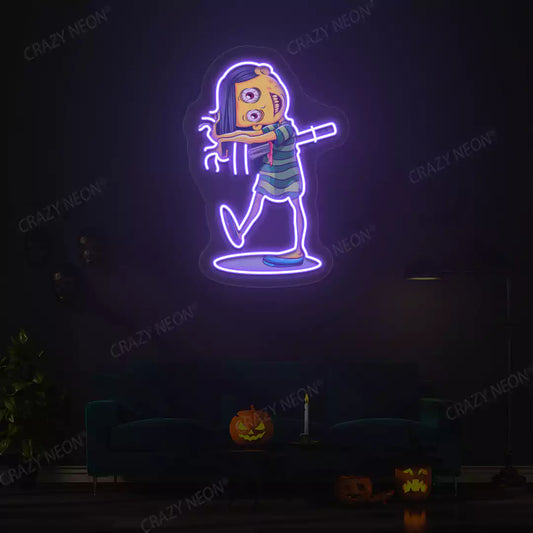 Demoness Neon Artwork | Purple