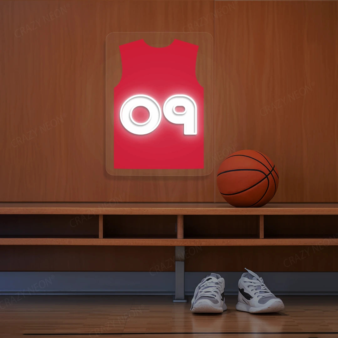 Portland Henderson 00 Jersey Basketball Neon Artwork