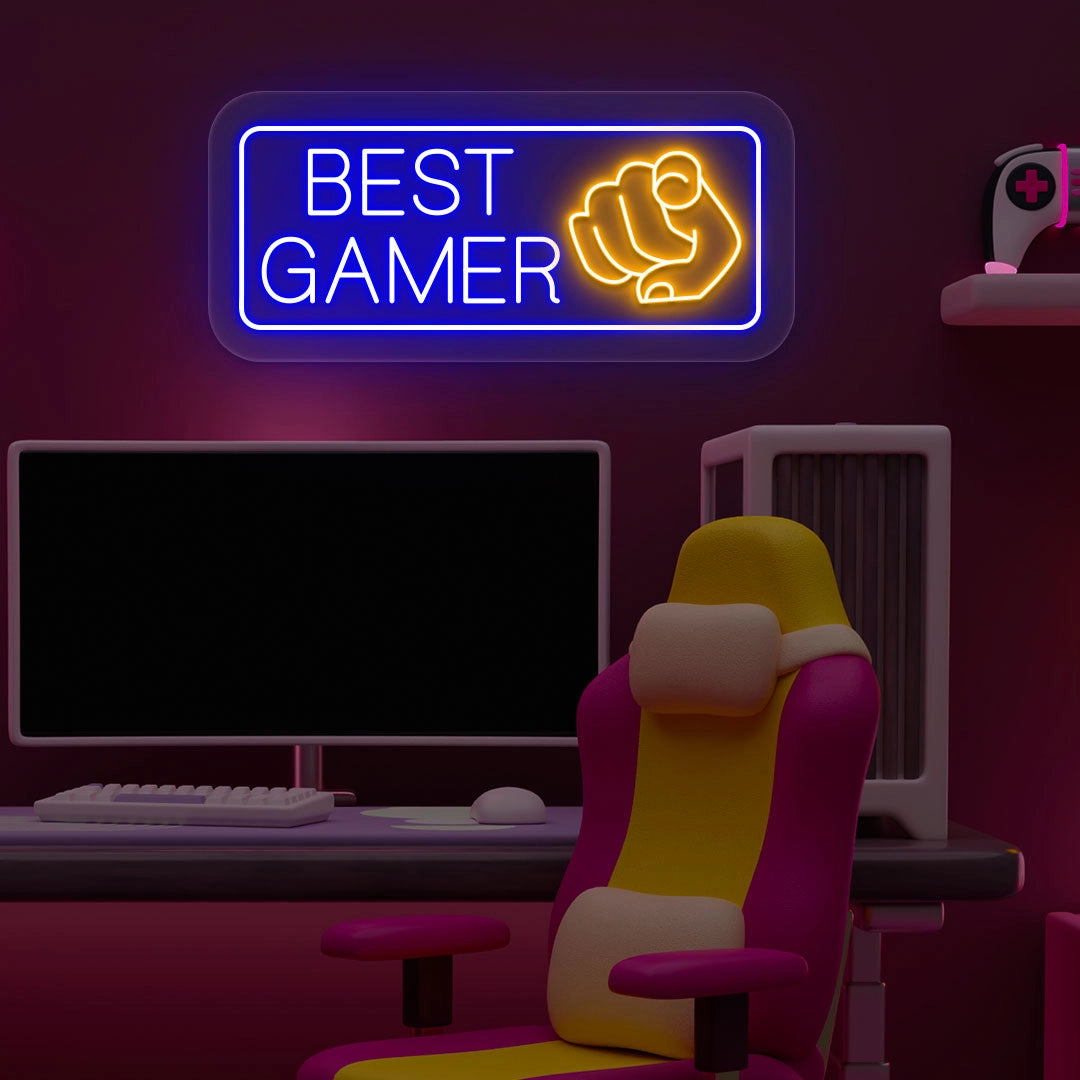 Best Gamer Neon Sign | Blue