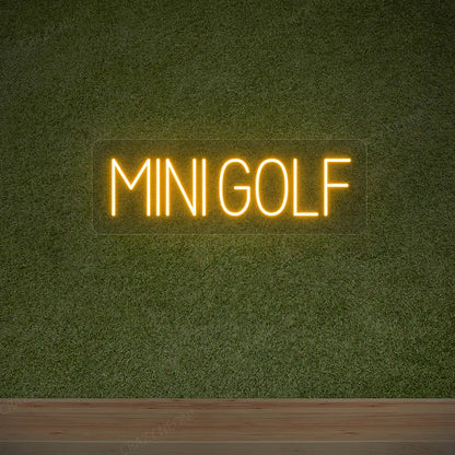 Mini Golf Neon Sign | Orange