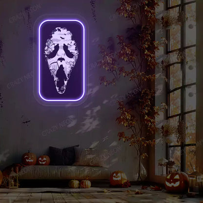 Slendrina X Reaper Illusion Neon Artwork | Purple