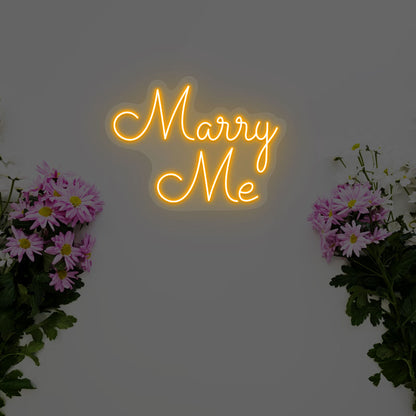 Marry Me Neon Sign