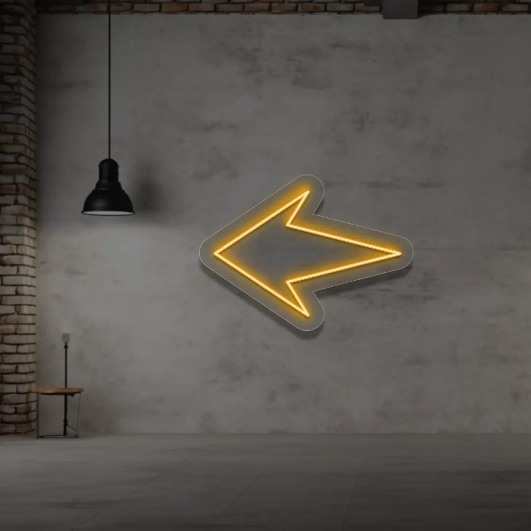 Left Arrow Neon Sign