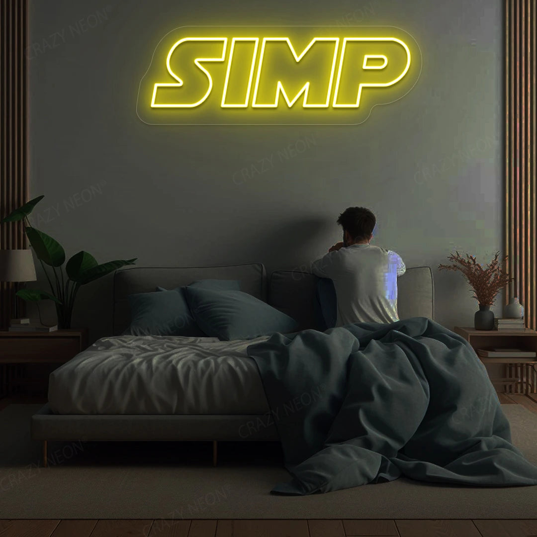 SIMP Neon Sign | Yellow