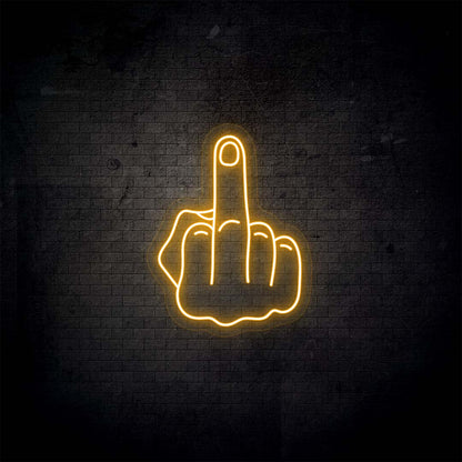 Middle Finger Neon Sign