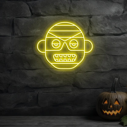 Mummy Frank Neon Sign | Yellow