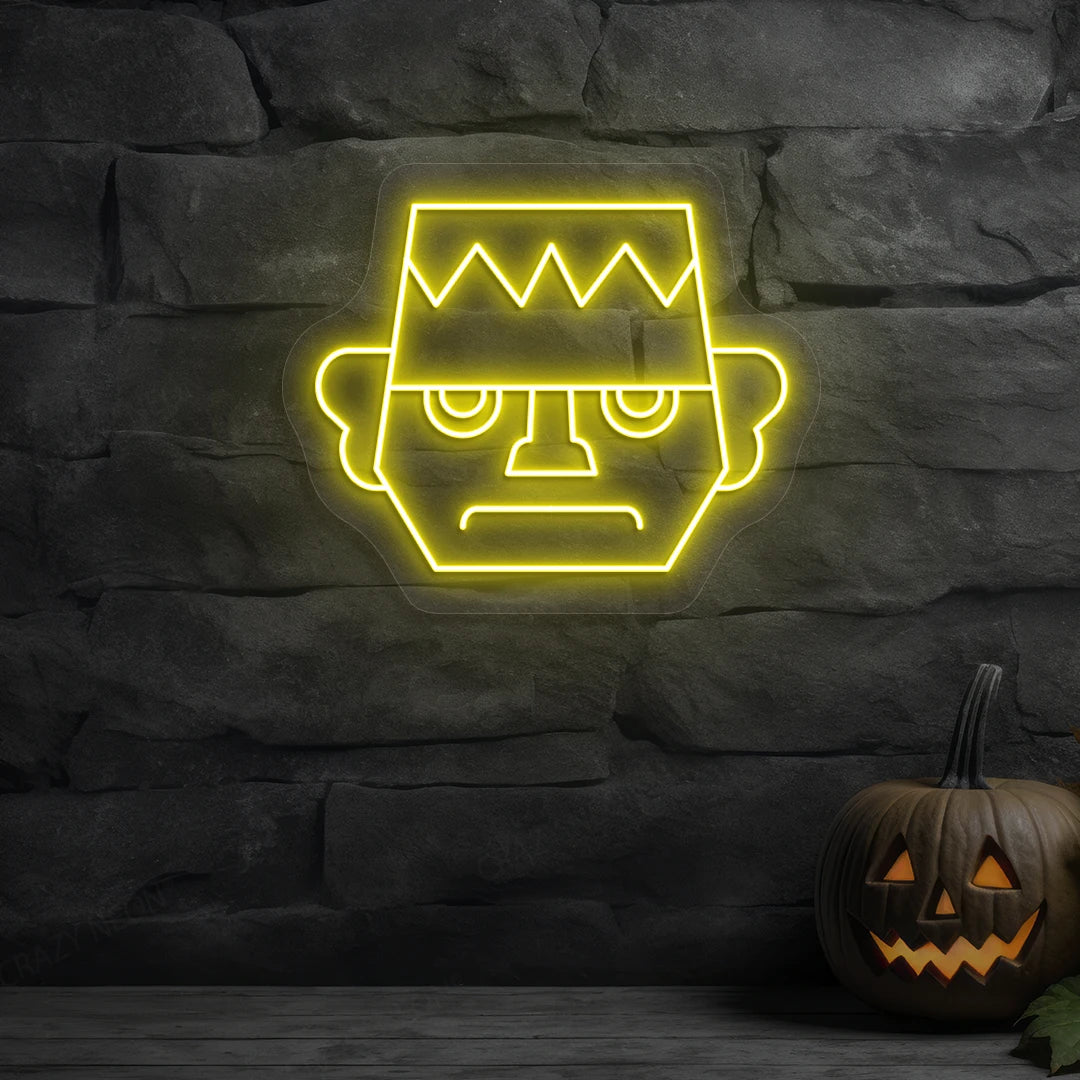 Frankenstein Neon Sign | Yellow