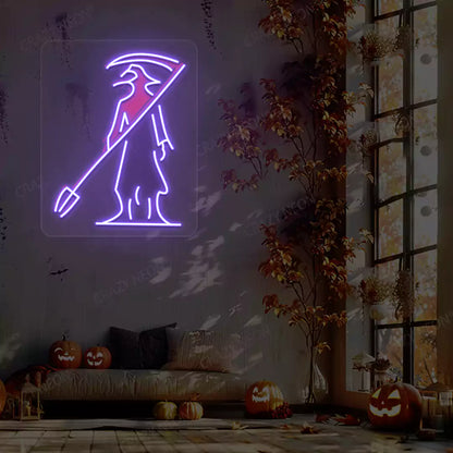 Plague Doctor Neon Artwork | Purple