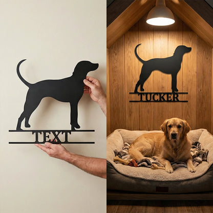 Personalize Dog Metal Sign