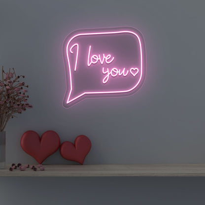 I Love You Message Neon Sign