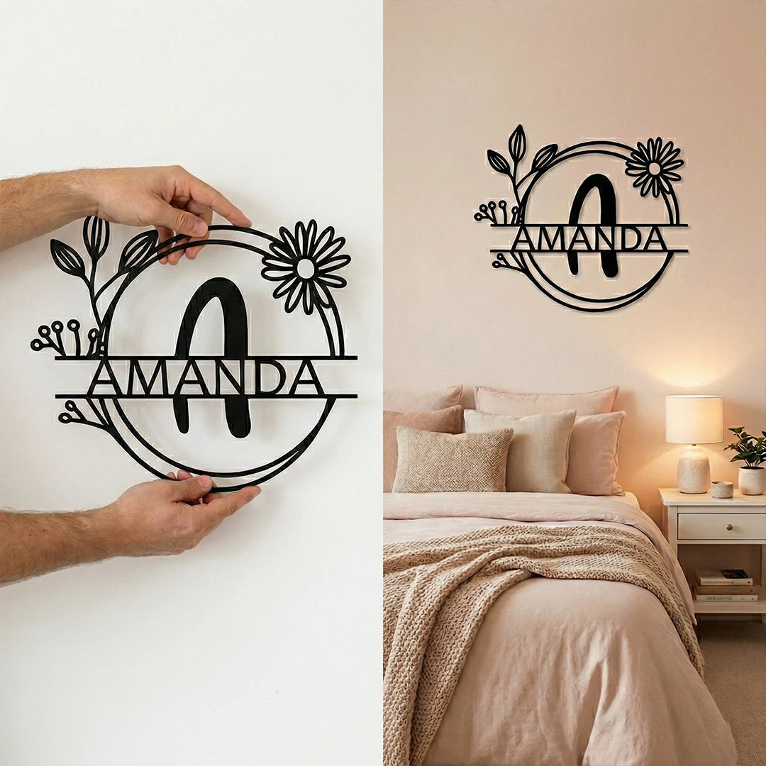 Personalized Metal Name Sign