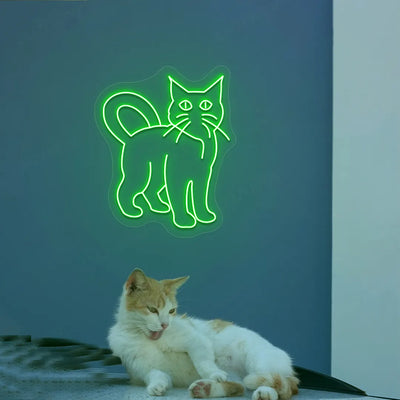 Cat Neon Sign | Green
