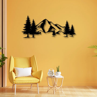 Mountains Metal Wall Art