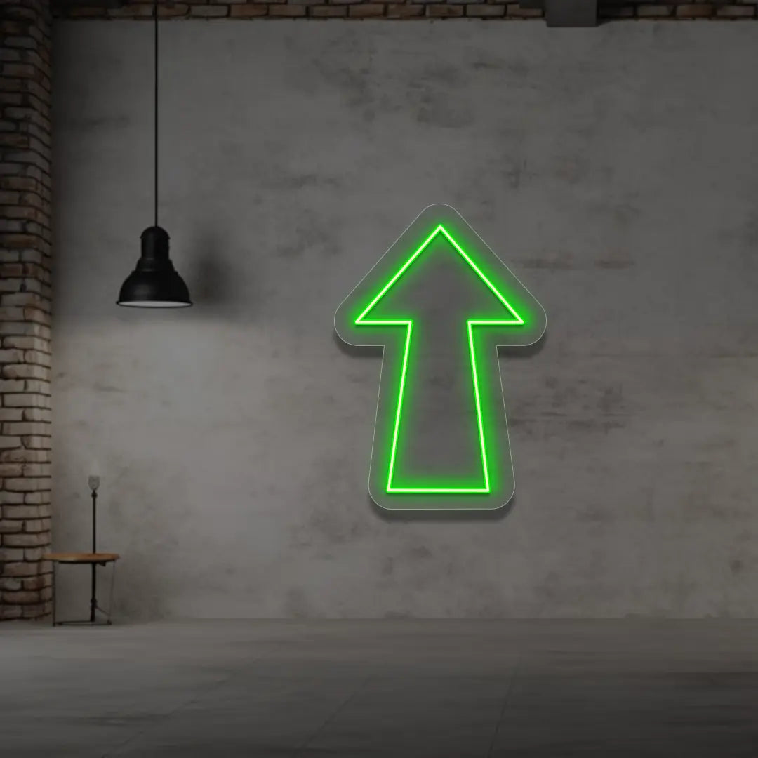 Upward Classic arrow in Green color 