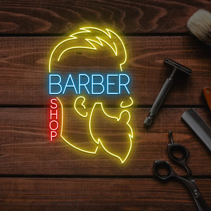 Get Men Barber Shop LED Neon Sign | Shop Classic – Crazy Neon