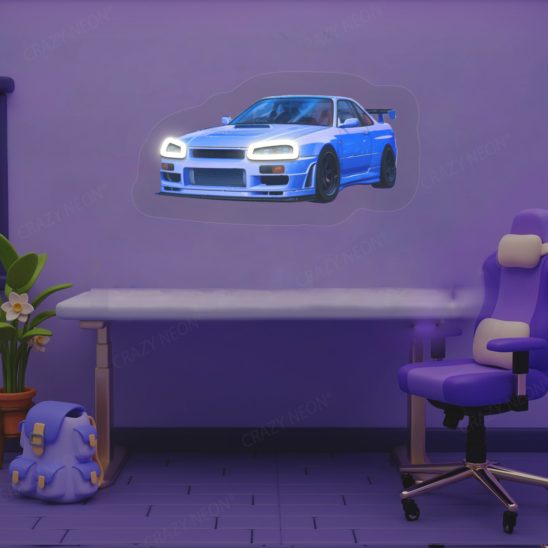 Skyline GT-R Neon Artwork | Warmwhite