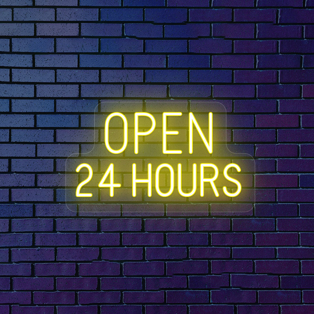 Open 24 Hours Neon Sign | CNUS000112