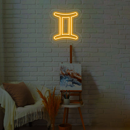 Gemini Zodiac Neon Sign | CNUS014162 | Orange