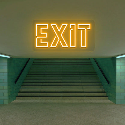 Exit Neon Sign