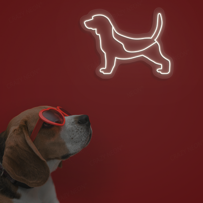 Beagle LED Neon Sign | Warmwhite