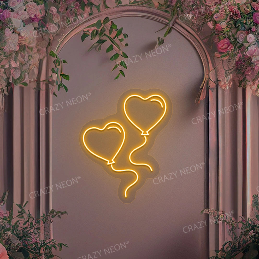 Heart Balloon Neon Sign