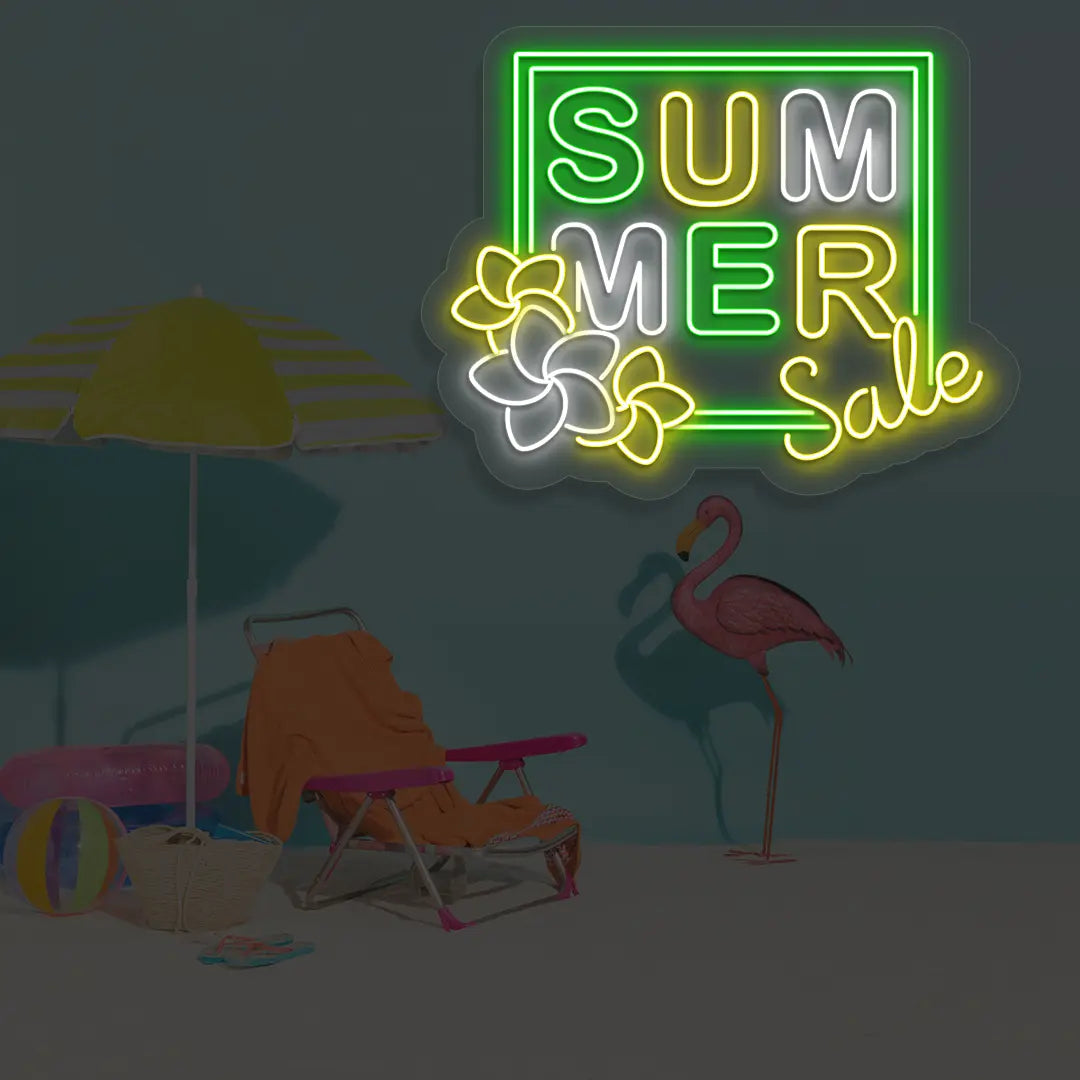 Coconut Chill Neon Sign in Green Color