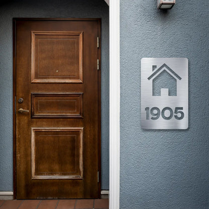 Personalized Address Plaque Metal Monogram Sign