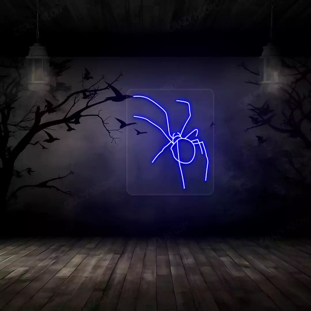 Spider Neon Sign | Blue
