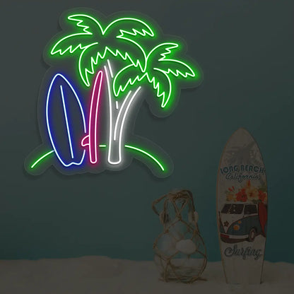 Palm Breeze Neon Sign