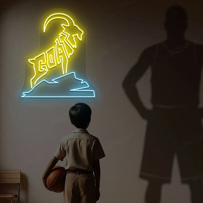 GOAT Neon Sign | yellow