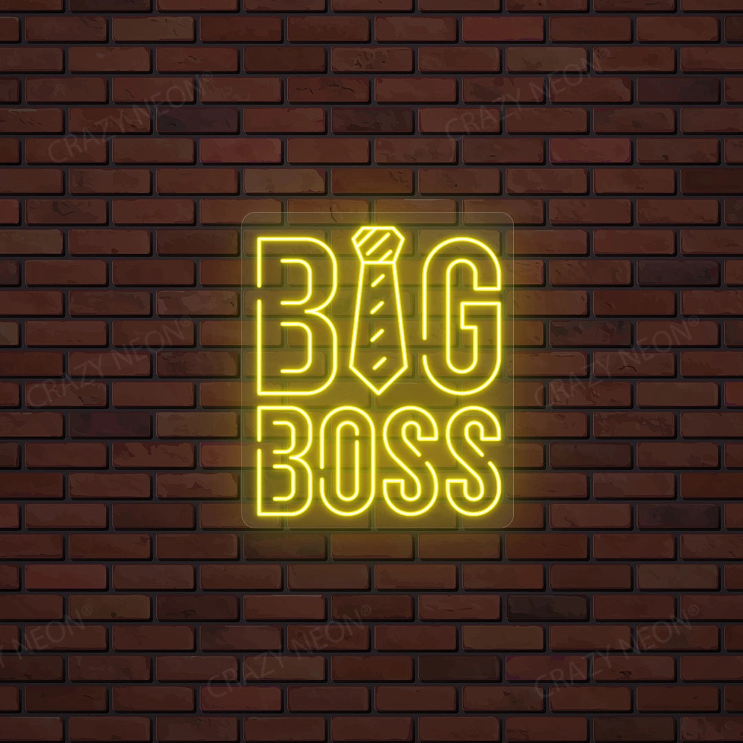 Big Boss Neon Sign | Yellow