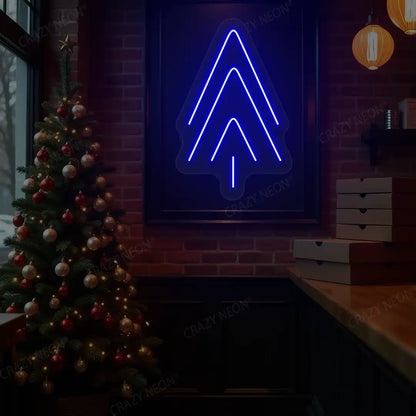 Arrow Tree Neon Sign | Blue