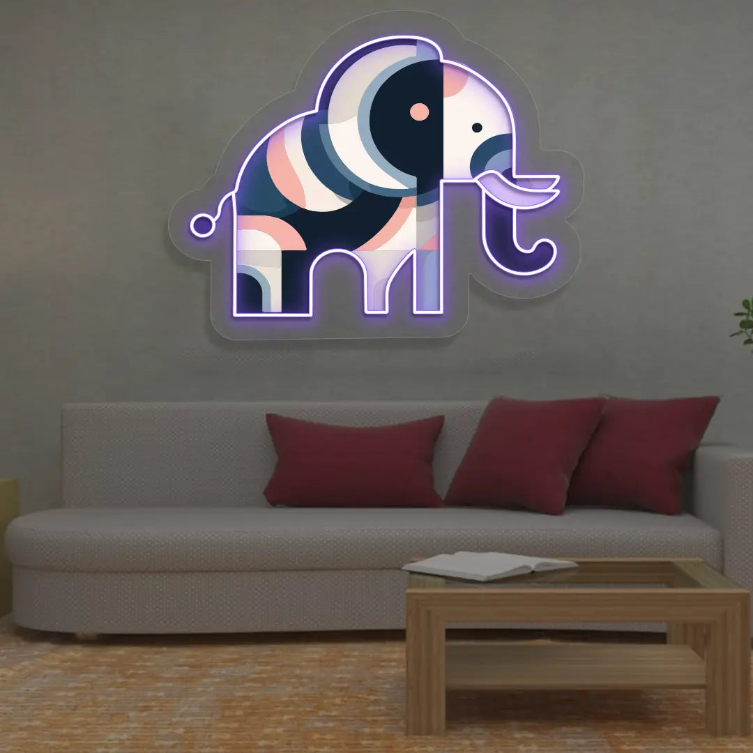 Abstract Trunk Neon Artwork Sign