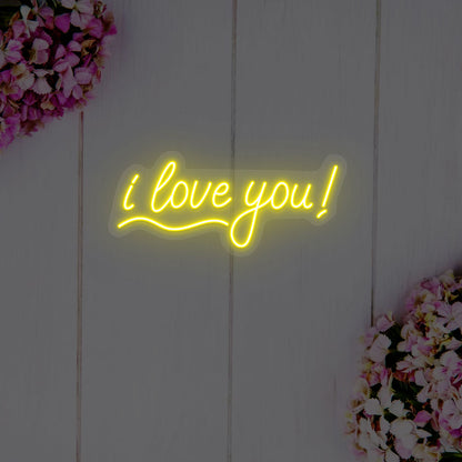 I Love You Neon Sign