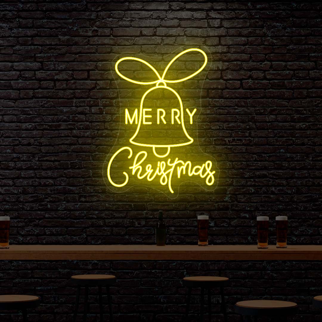 Jingle Bell - Merry Christmas Neon Sign