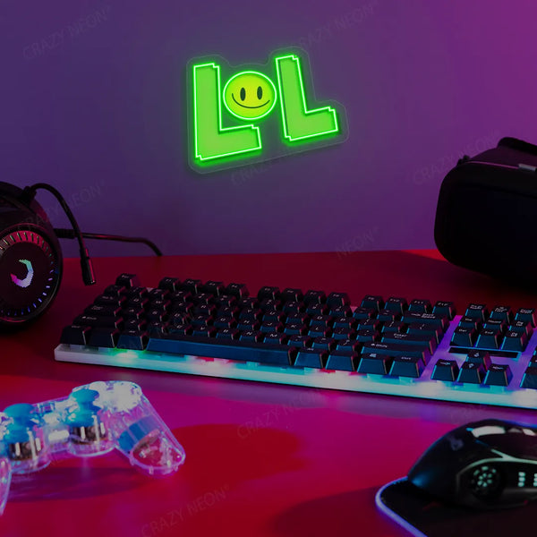 LOL Neon Artwork Sign