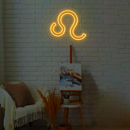 Leo Zodiac Neon Sign | CNUS013762 | Orange