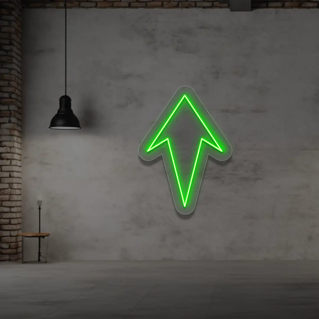 Upward pointed arrow in Green color 