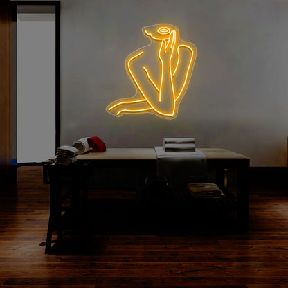 Women Pose Neon Sign | CNUS014514 | Orange