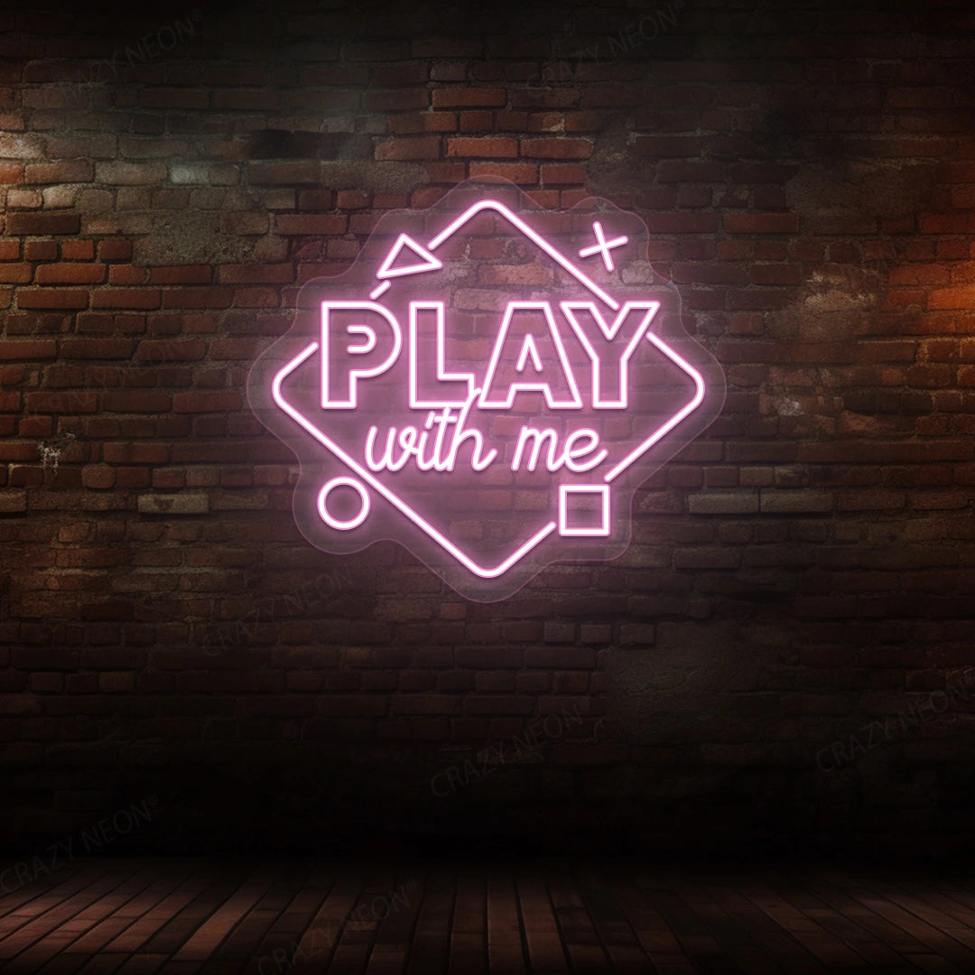 Play With Me Neon Sign | Pink