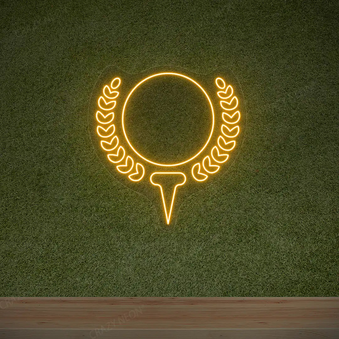 Golf Ball Neon Sign | Orange