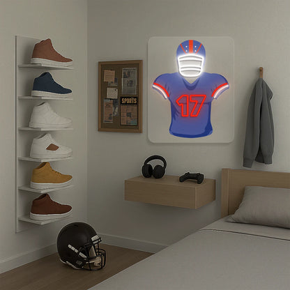 Buffalo Allen 17 Jersey Football Neon Artwork