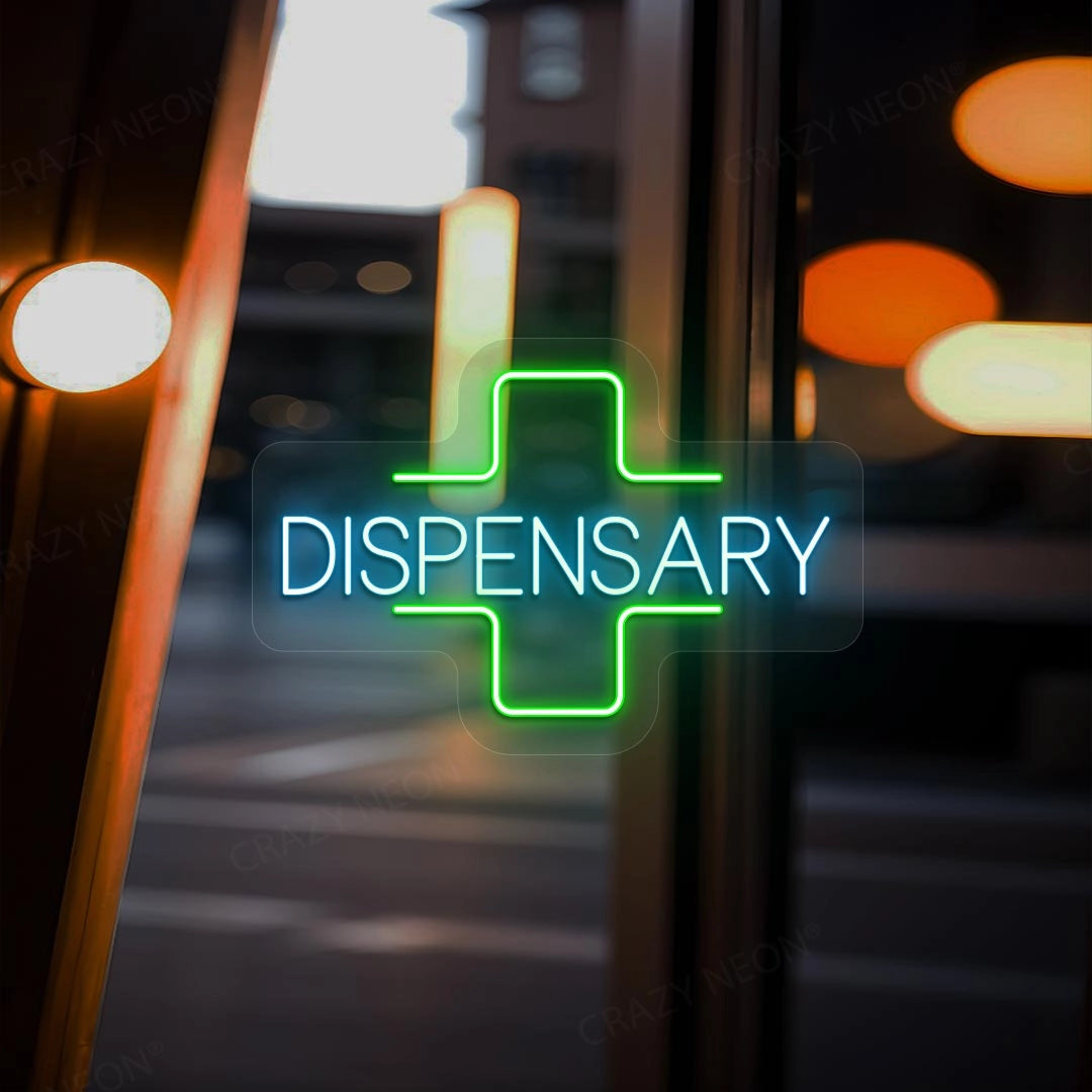 Dispensary Neon Sign | Iceblue