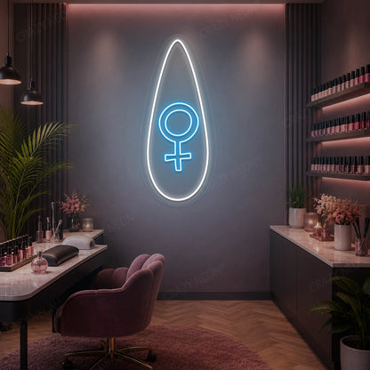 Femme Flora Nail Neon Sign